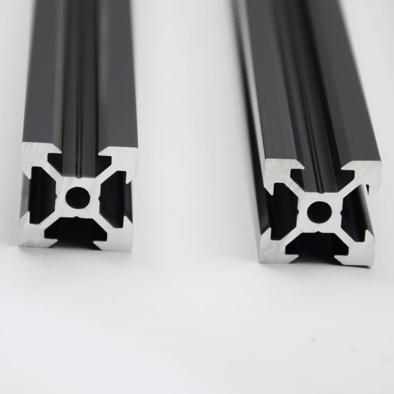 Iverntech 4PCS 400mm 2020 V Slot Aluminum Extrusion 15.74 inches Black Aluminum Profile European Standard Anodized Linear Rail for DIY 3D Printer and CNC Machines - Image 3